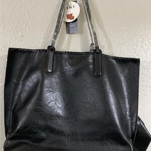 Shoulder bag Le Miel 3 N 1 black leather handbag purse new